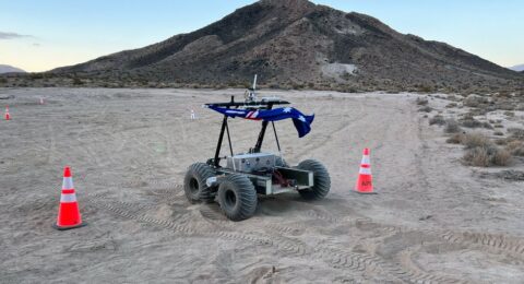 A Rover Race on Mojave Desert Sands